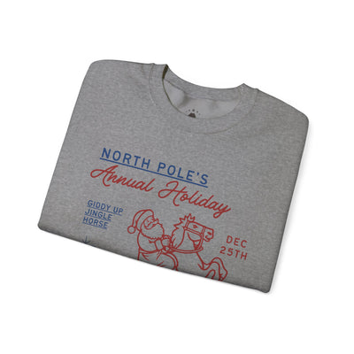 North Pole Christmas Rodeo - Crewneck Sweatshirt