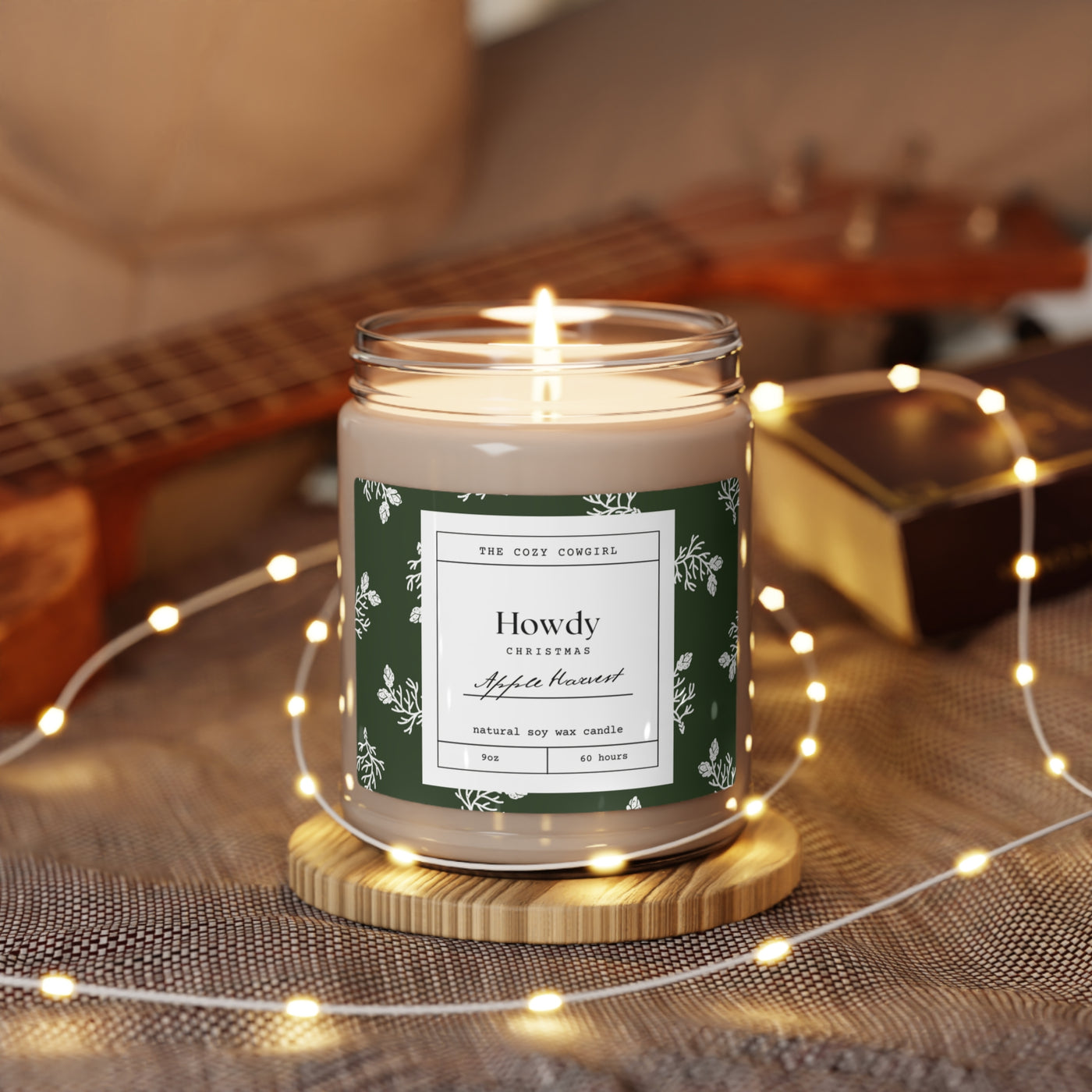 Howdy Christmas Scented Soy Candle, 9oz