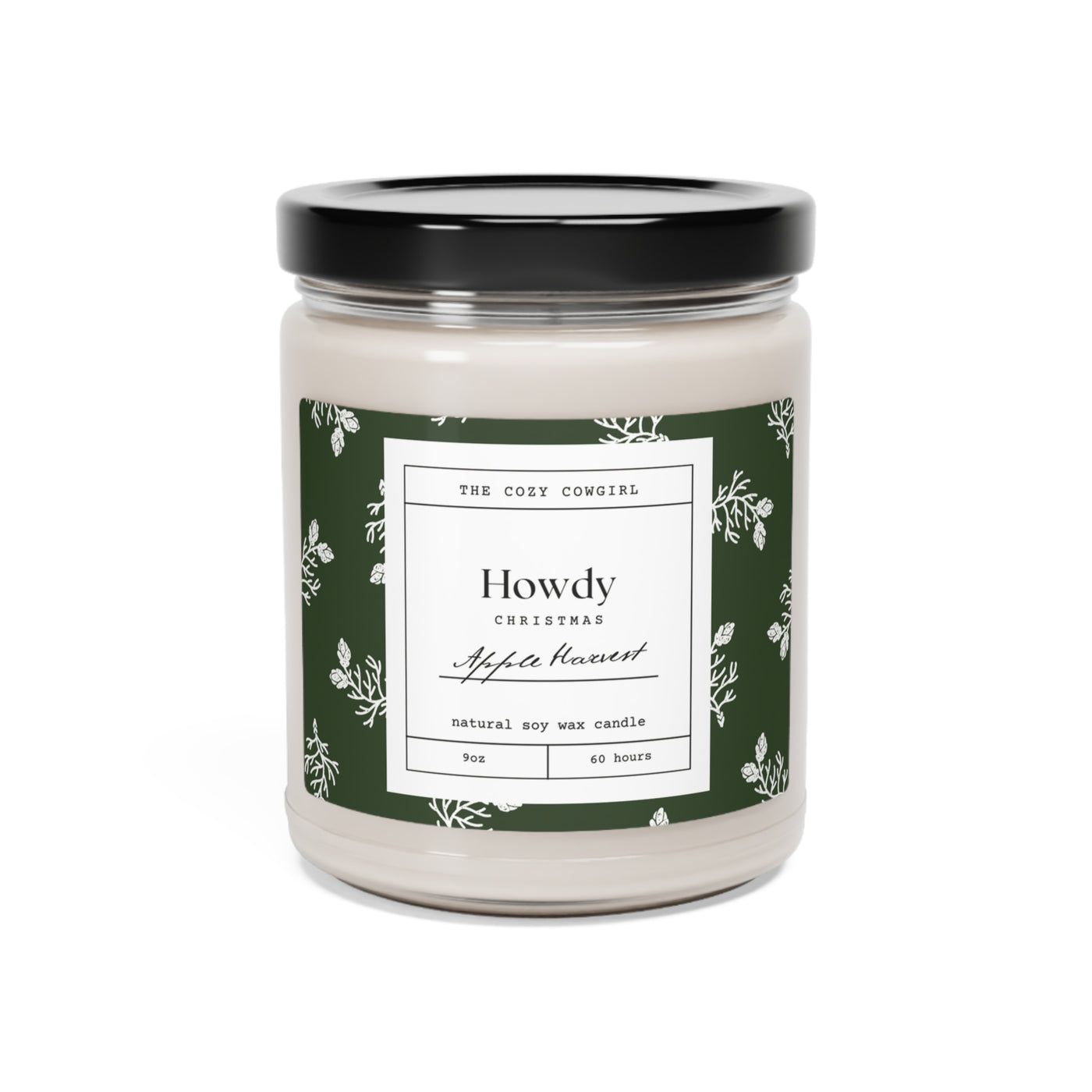 Howdy Christmas Scented Soy Candle, 9oz