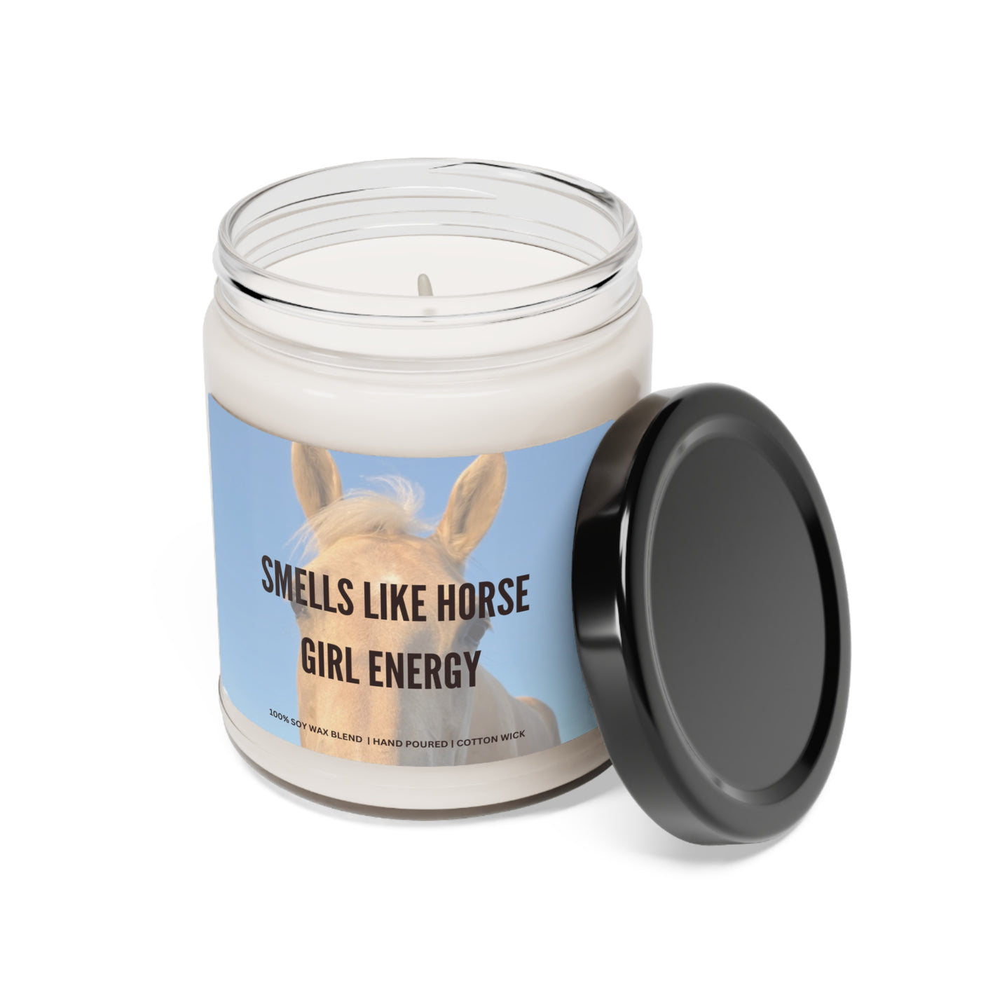 Smells like horse girl energy - Scented Soy Candle, 9oz