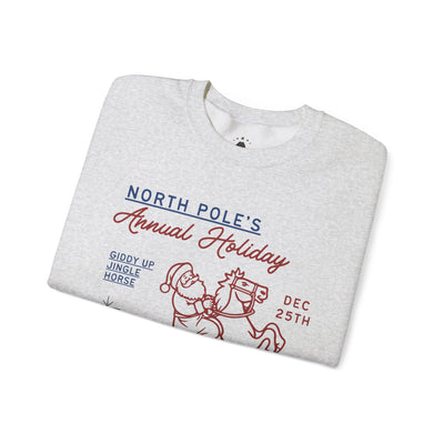 North Pole Christmas Rodeo - Crewneck Sweatshirt