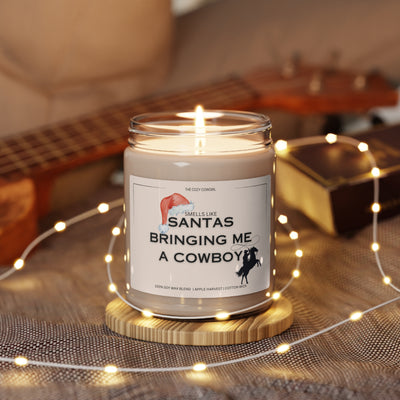 Smells like Santas bringing me a Cowboy! Scented Soy Candle, 9oz