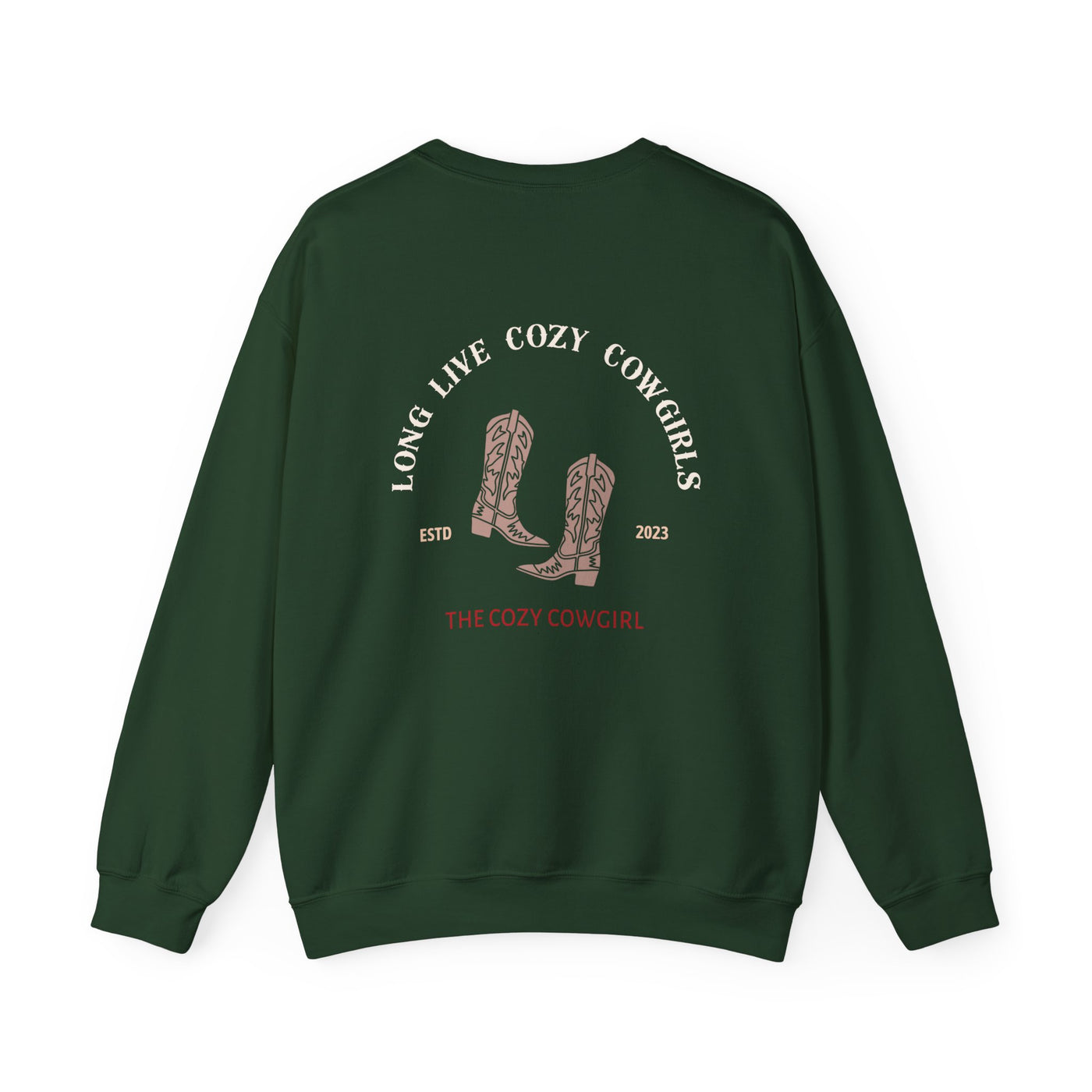 Long Live Cozy Cowgirls Western - Crewneck Sweatshirt