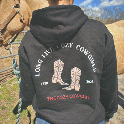 Long Live Cozy Cowgirls Western - Hooded Sweatshirt